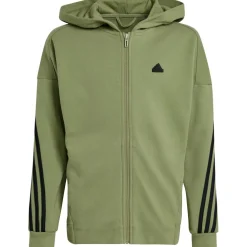 Adidas Future Icons 3-Stripes trainingsjack junior collegiate green