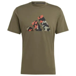 Adidas Train Essentials Seasonal Logo trainingsshirt  heren olive strata