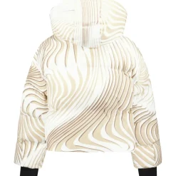 Airforce Sun Peaks Moiré winterjas dames white beige mist