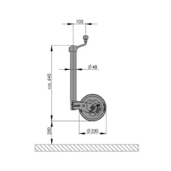 Al-Ko Neuswiel met kogeldrukmeter 48mm
