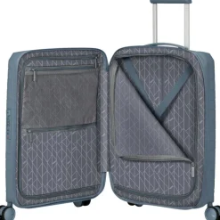 American Tourister  Fastforward Spinner 55 koffer steel blue