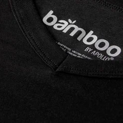 Apollo Bamboo V-hals shirt heren black 2-pack