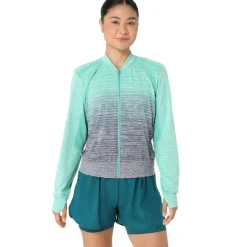 Asics Nagino Run hardloopjack dames aurora green blue  expanse