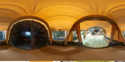 Bardani AirWave 350 Deluxe TC opblaasbare tent beige anthracite