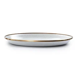 Barebones Emaille plat bord  ø 210 mm egg shell 2-pack