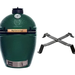 Big Green Egg  Large houtskoolbarbecue met onderstel en zijtafels