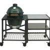 Big Green Egg  Medium houtskoolbarbecue met frame en uitbreidingsframe SS SS grid