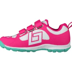 Brabo Force Velcro hockeyschoenen junior pink aqua