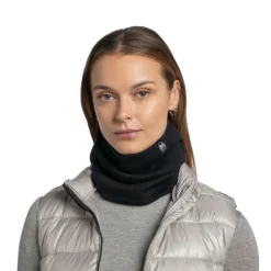 Buff Knitted col lilon black
