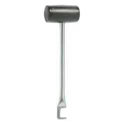 Campking Hamer met ijzeren steel