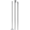 Campking Stormstok met voet aluminium 25 / 22 mm 180 - 260  cm QG