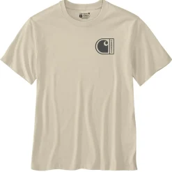 Carhartt Relaxed shirt heren oat milk