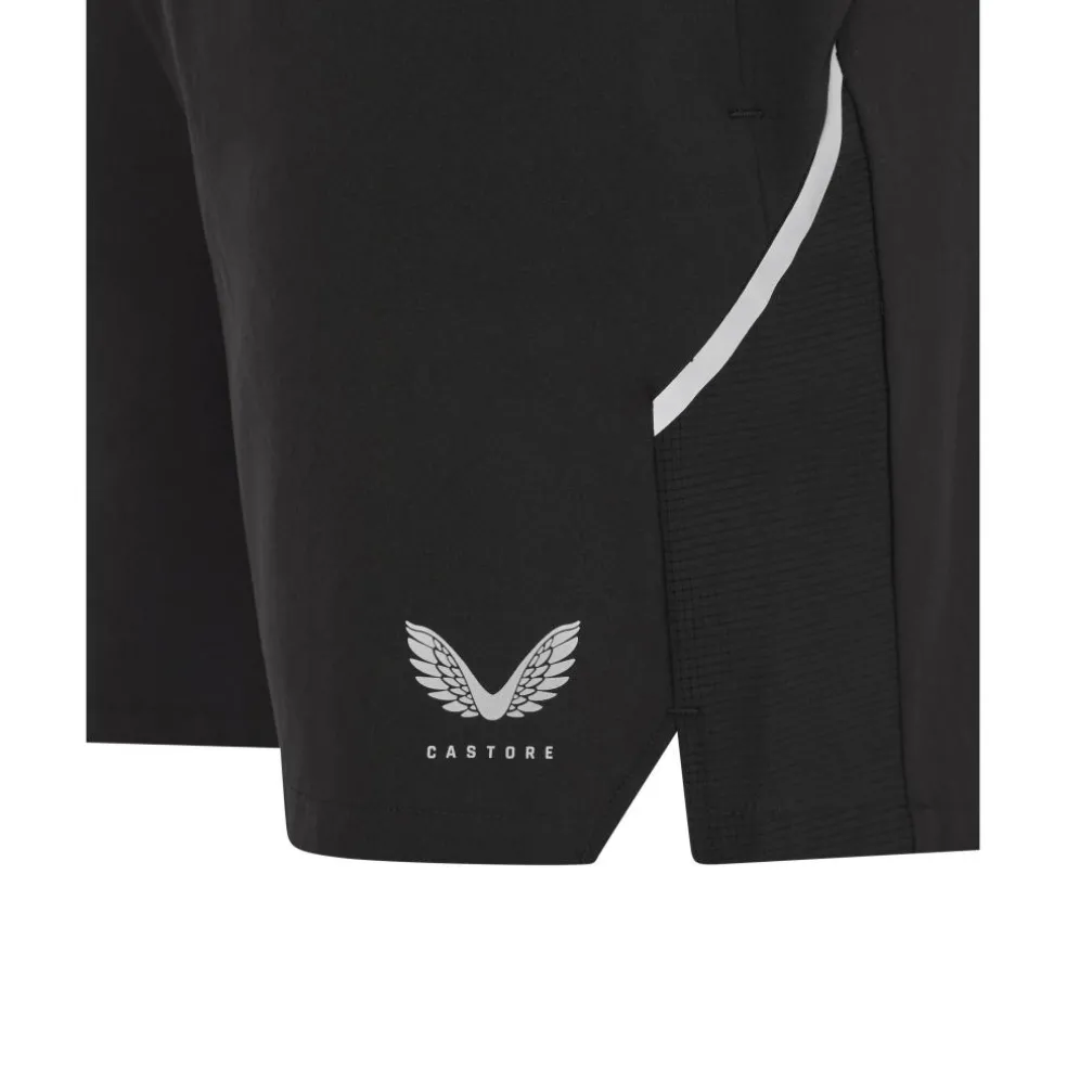 Castore 6 inch short heren black silver reflective