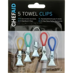 Chef Aid  Handdoek klemlusjes 5 stuks