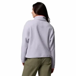 Columbia Helvetia II Cropped Half Snap sweater dames lavender pearl shale purple zing