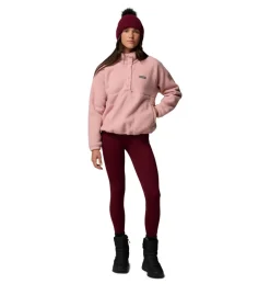 Columbia Jasper Ridge Pebble Half Snap sweater dames eraser pink
