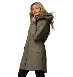 Columbia Suttle Mountain parka outdoor jack dames stone green