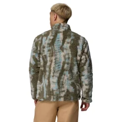 Columbia Winter Pass Reversible fleece vest heren stone  green tracks