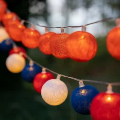 Cotton Ball Lights  Dutch Edition lichtsnoer rood wit blauw