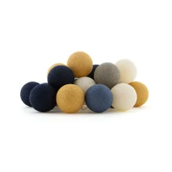 Cotton Ball Lights  Outdoor extension kit lichtsnoer glamping blue