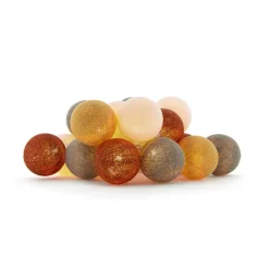 Cotton Ball Lights  Outdoor lichtsnoer glamping copper