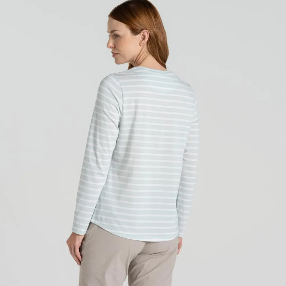 Craghoppers NosiLife Akona shirt dames nimbus blue stripe