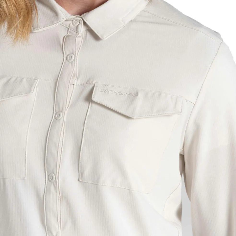 Craghoppers NosiLife Pro V blouse dames sea salt