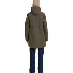 Didriksons Helle parka outdoor jack dames mocha brown