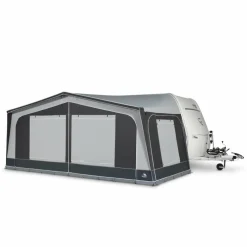 Doréma Monza 240 DeLuxe voortent 25 mm stalen frame  antraciet