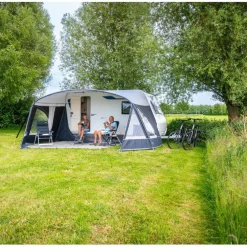 Doréma Porto voortentluifel 28 mm aluminium frame  antraciet grijs