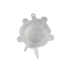 Dotz Siliconen vershouddeksels ø 6 - 9 cm transparant 4-pack