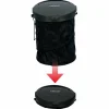 Dunlop Opvouwbare prullenbak 4 liter zwart