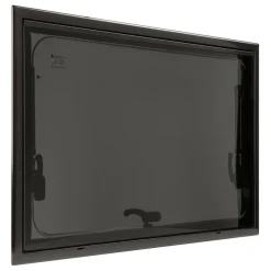 DWS Camping  Rechthoekig klapraam inclusief combihor zwart  700 x 400 mm