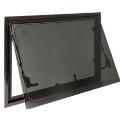 DWS Camping  Rechthoekig klapraam inclusief combihor zwart  700 x 450 mm