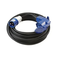 DWS CEE haakse verlengkabel met stopcontact 30 meter