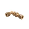 DWS haakse schotkoppeling 8 mm messing