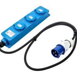 DWS 3-voudige CEE stekkerdoos 1,5 meter