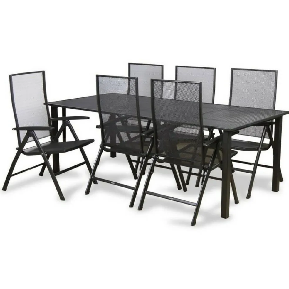 ENGARDEN by Kettler Strek 220 Siero 6 verstelbaar tuinset antraciet