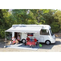 Fiamma F45 S 400 cassetteluifel polar white - Royal Grey