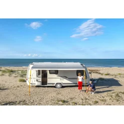 Fiamma F80s 425 cassetteluifel polar white - Royal Grey V25