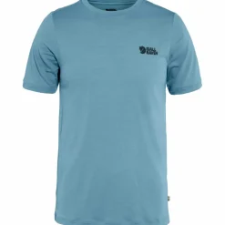 Fjällräven Abisko Wool Logo shirt heren dawn blue