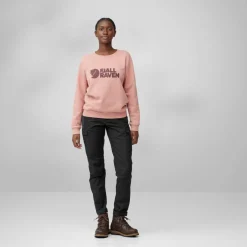 Fjällräven Logo sweater dames dusty rose port