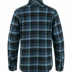 Fjällräven Singi Heavy Flannel overhemd heren dark navy  indigo blue