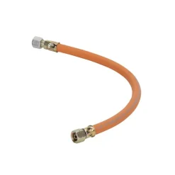 GOK PVC gasslang 1/4 links binnendraad x 8 mm  knelkoppeling 100 cm