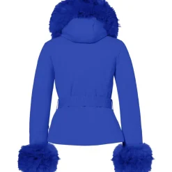 Goldbergh GISELLE FAUX softshell winterjas dames dazzling blue