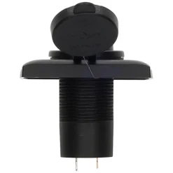 Haba C-line Power Line 2x USB-C PD 36W lader  wandcontactdoos met klep black