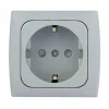 Haba C-line wandcontactdoos grijs