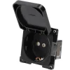 Haba C-Line wandcontactdoos met klep black