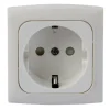 Haba C-line wandcontactdoos wit