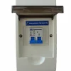 Haba 4-module + dubbelpolige zekering installatiekast